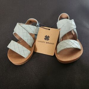 Lucky Brand Kids Pale Mint Braided Strap Sandals